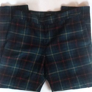 Talbots Plaid Trousers - Navy, Red, Yellow